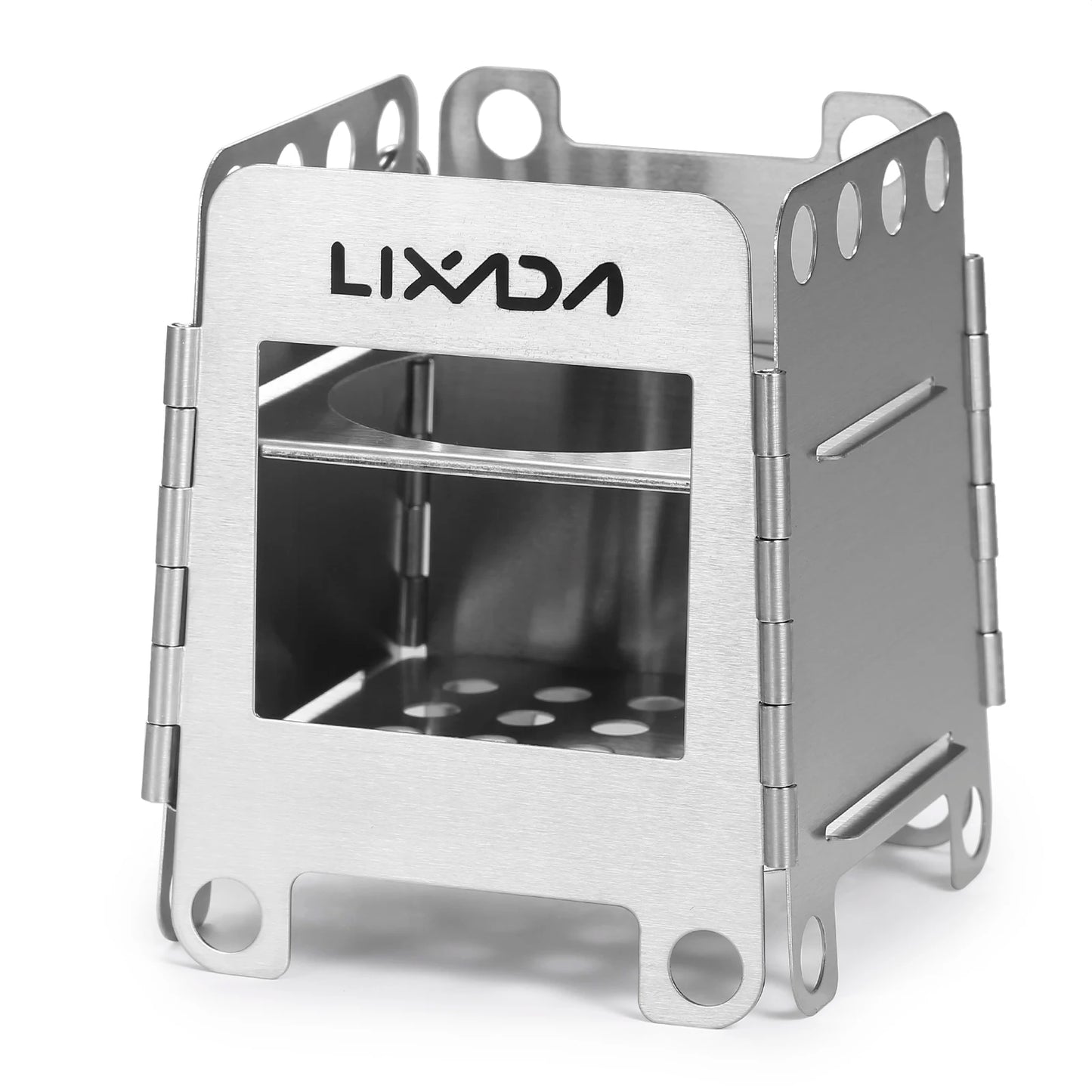 Portable Stainless Steel Lightweight Folding Wood Stove Pocket Stove Camping  Backpacking Stove