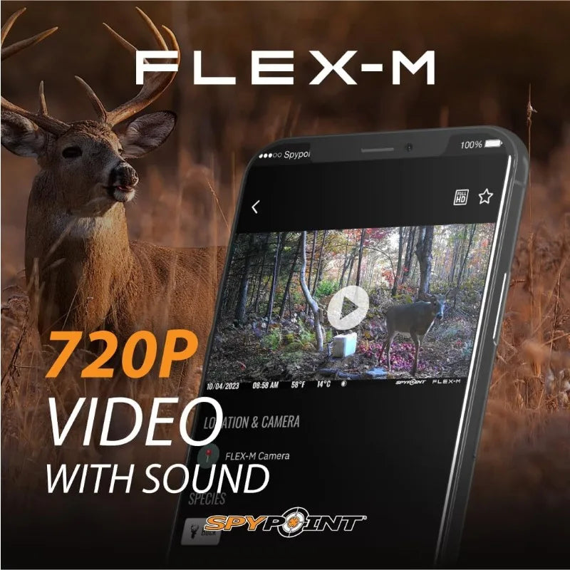 SPYPOINT Flex-M Twin Pack Cellular Trail Cameras - No WiFi Needed