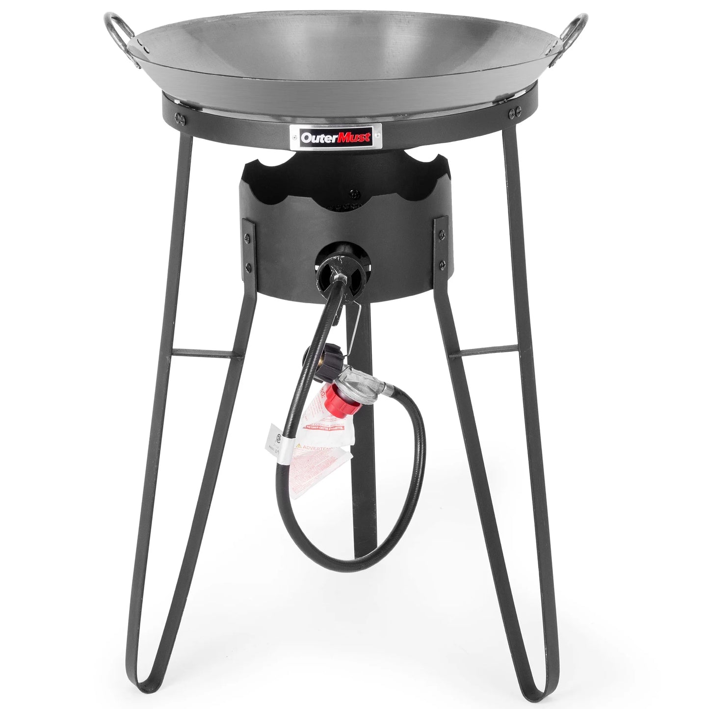 Iron Wok and Burner 54000 BTU for Outdoor Cooking