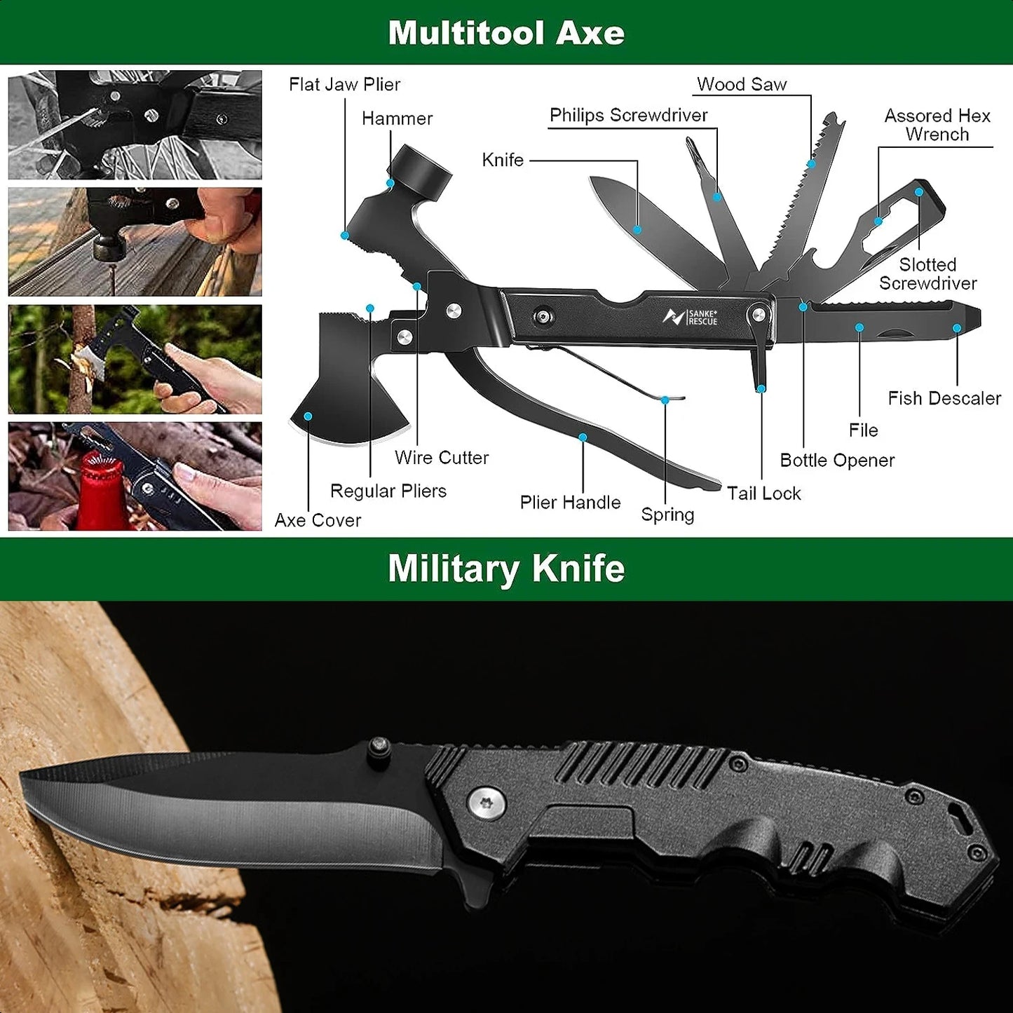 Survival First Aid Kit Military Full Set for Outdoor Safety