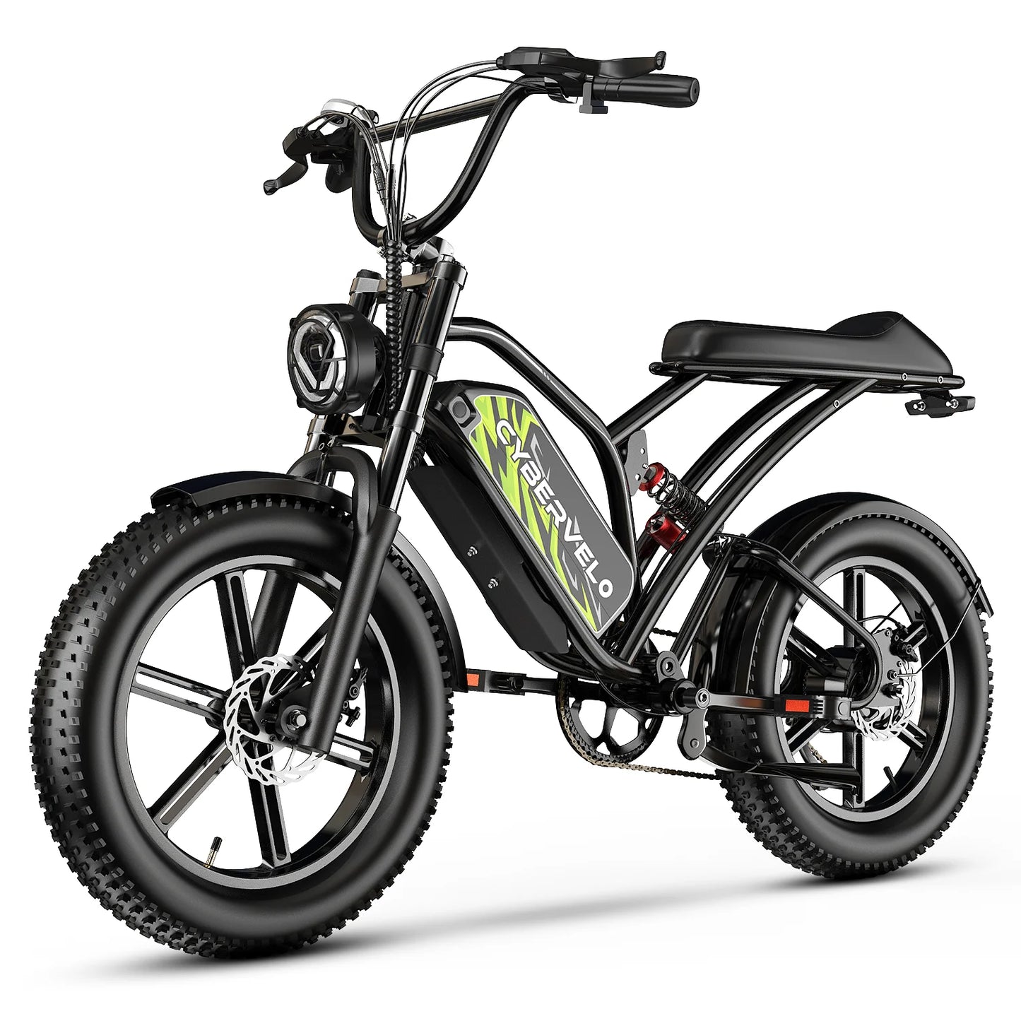 Aoango Electric Fat Tire AllTerrain Mountain Utility Cruiser Bicycle Pro