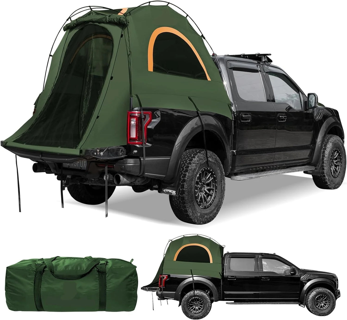 Pickup Truck Bed Tent: Double Layer Quick Setup