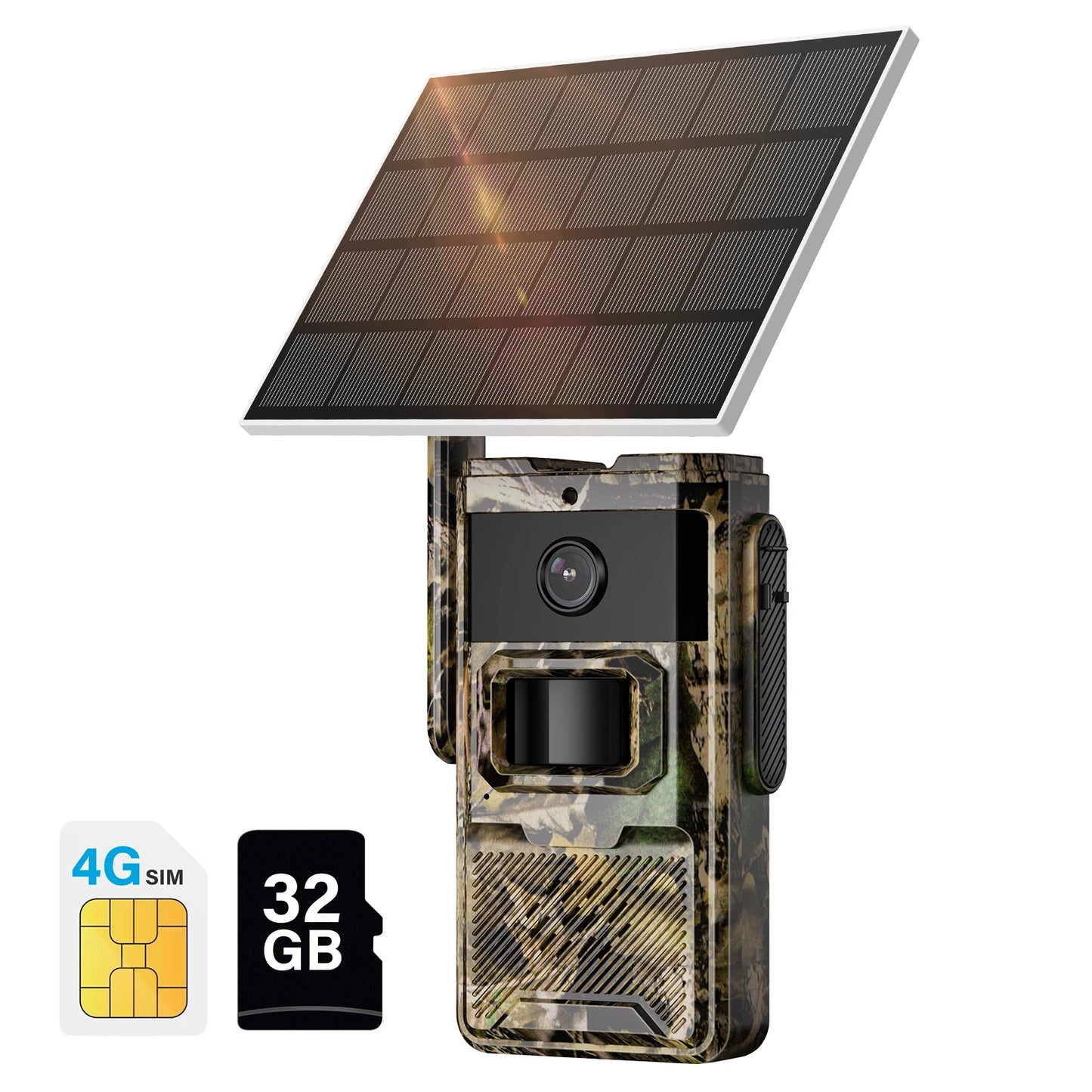 JENNOV Solar Hunting Trail Camera 4G Card With Night Vision
