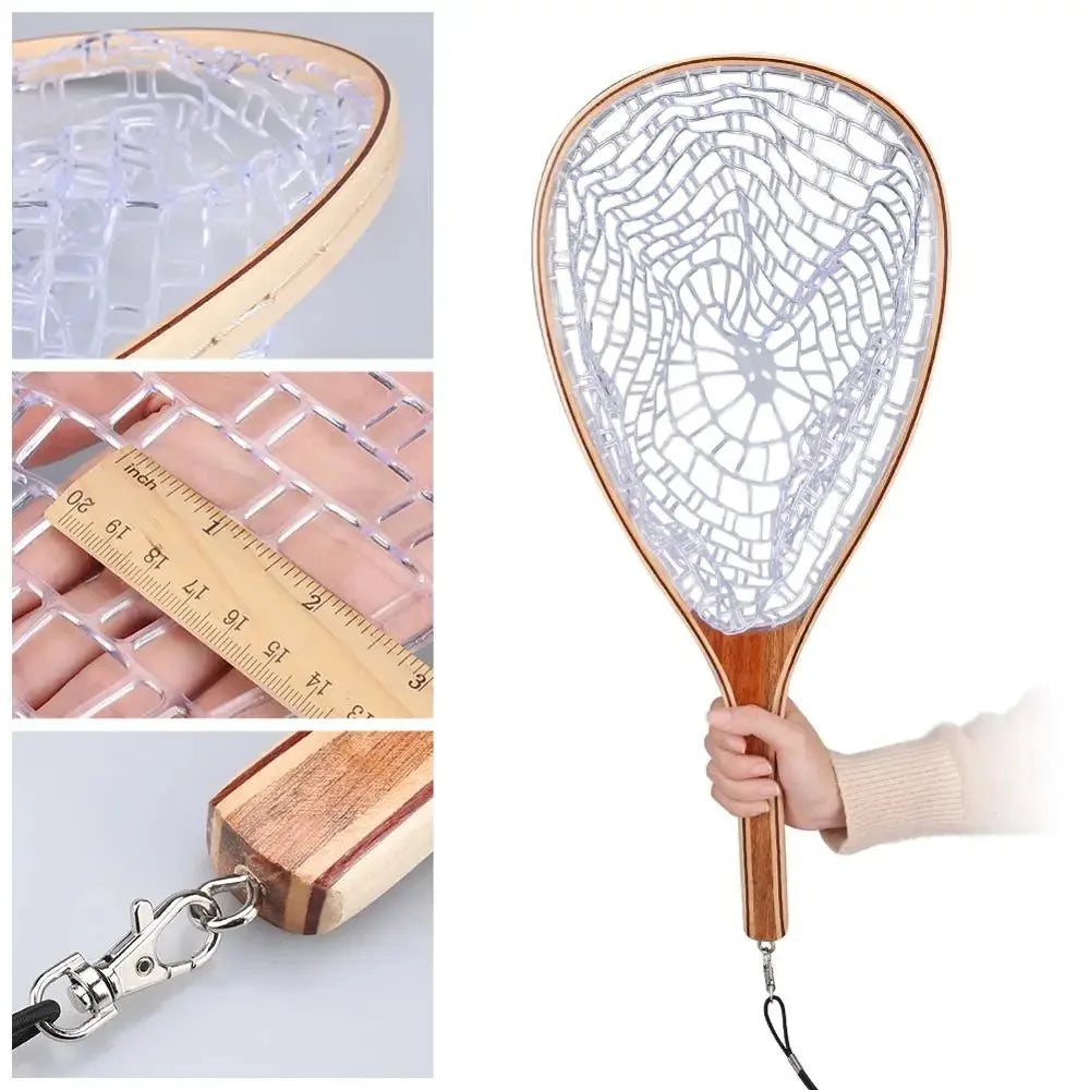 Wooden Handle Fly Fishing Equipment for Catch and Release