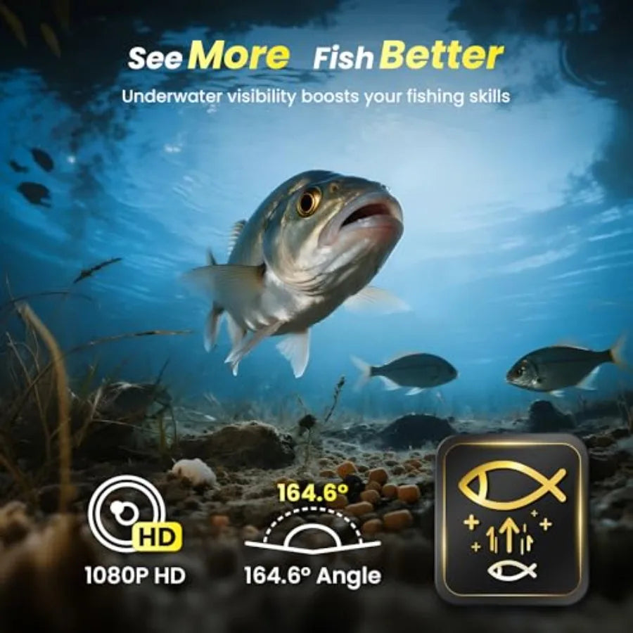 Hign-concerned 1080P Full HD Portable Fish Finder With APP Control