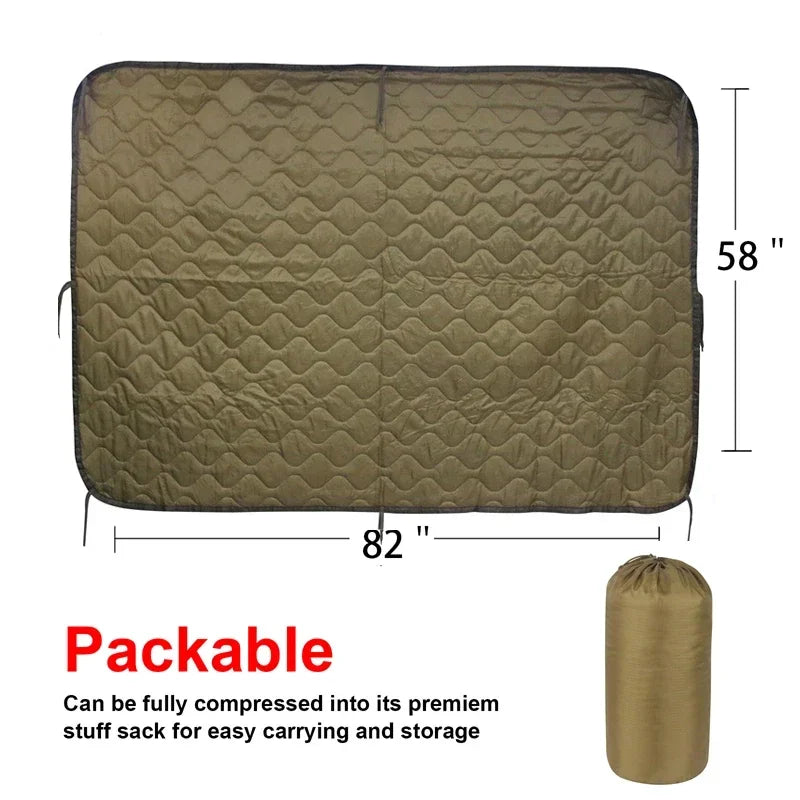 Tactical Army Poncho Liner Camouflage Water Repellent