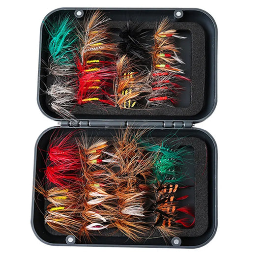 60/41pcs Box Bionic Fly Hook Set Artificial Insect