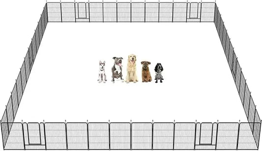 Dog Playpen for Yard, RV Camping, 32 inch 48 Panels