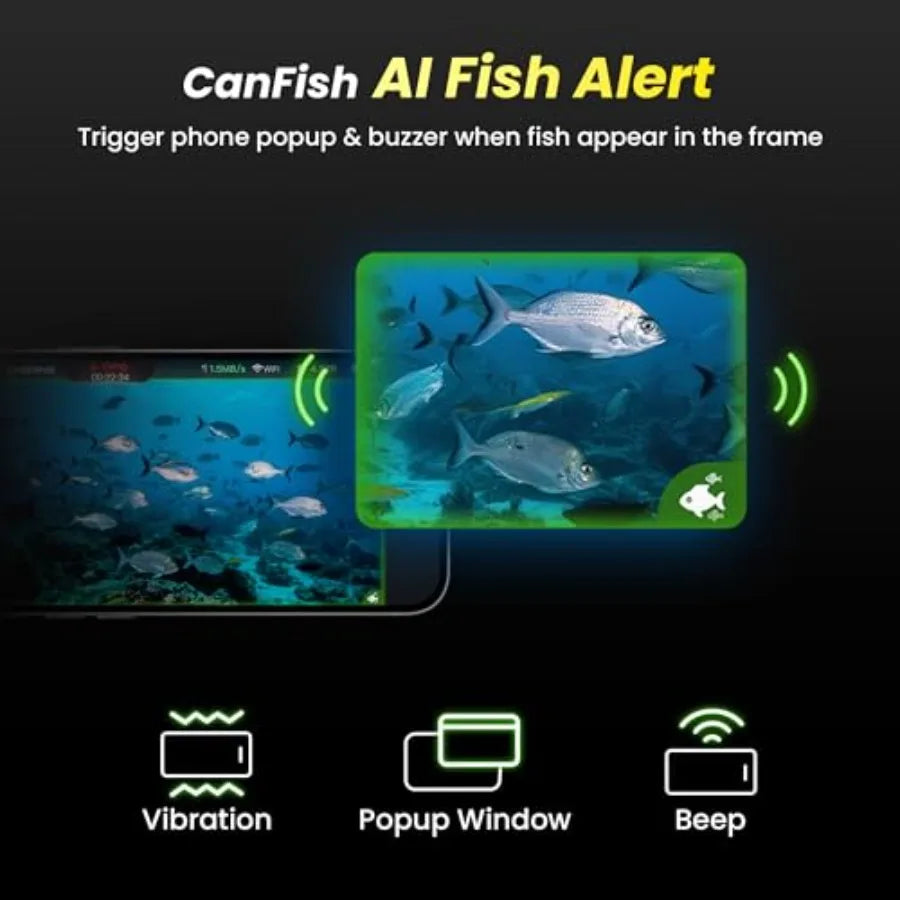 Hign-concerned 1080P Full HD Portable Fish Finder With APP Control