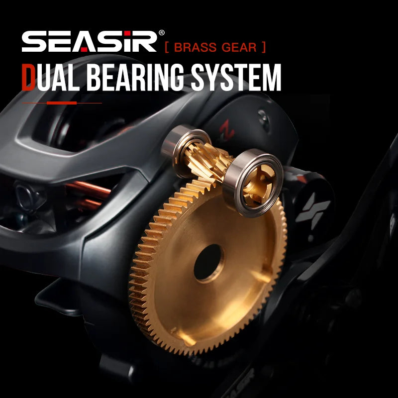 Baitcasting Reel 7.3:1 Hybrid Ceramic Bearing Carbon Fiber Washer