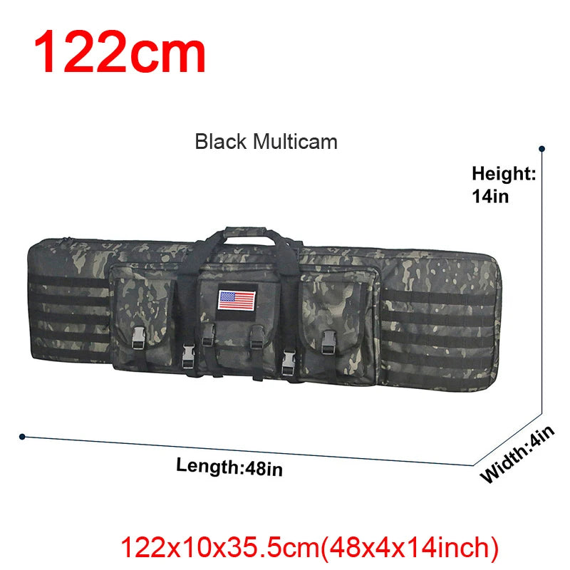 LQARMY Tactical Double Rifle Case Molle Bag