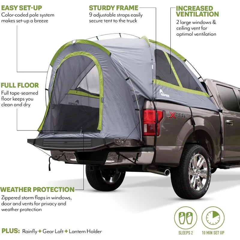 Truck Bed with Waterproof Material Coating 2 Person Camping Tent
