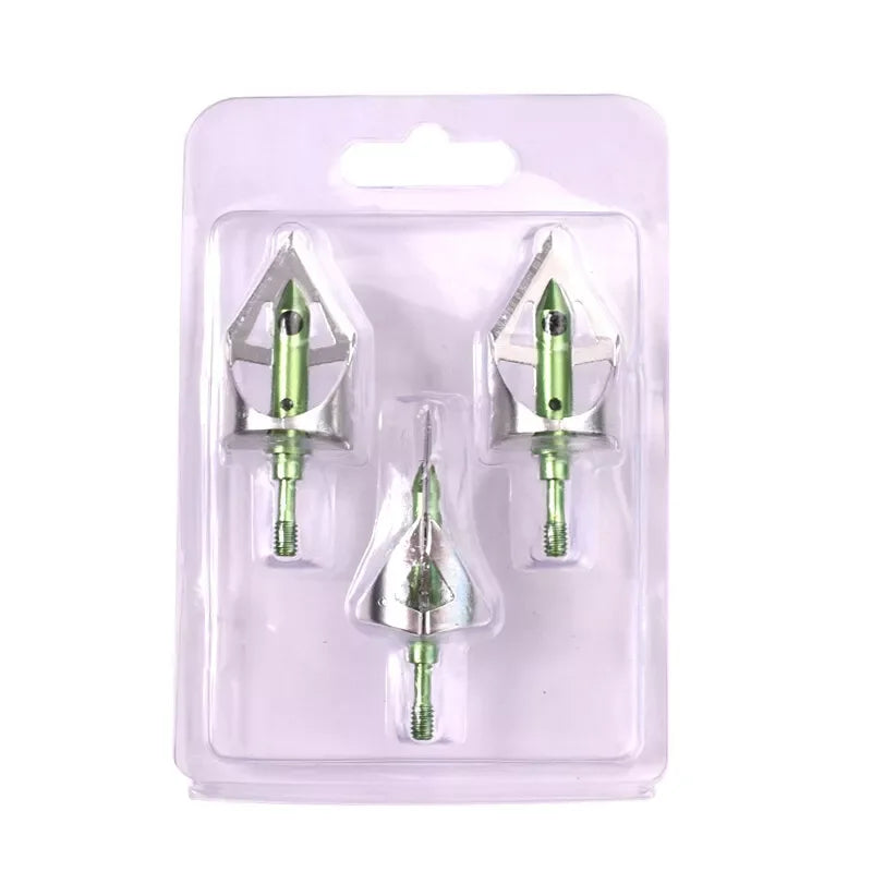 3pcs Hunting Broadheads, 100 Grain for Accurate Shots