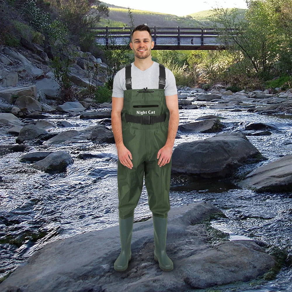 Lightweight Fishing Waders Full Waterproof Fly Fishing Hunting Chest Waders With Boots