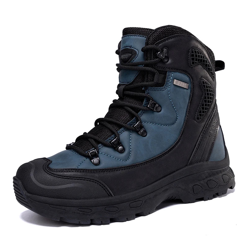 Men's mountain climbing motorcycle boots, outdoor hiking boots