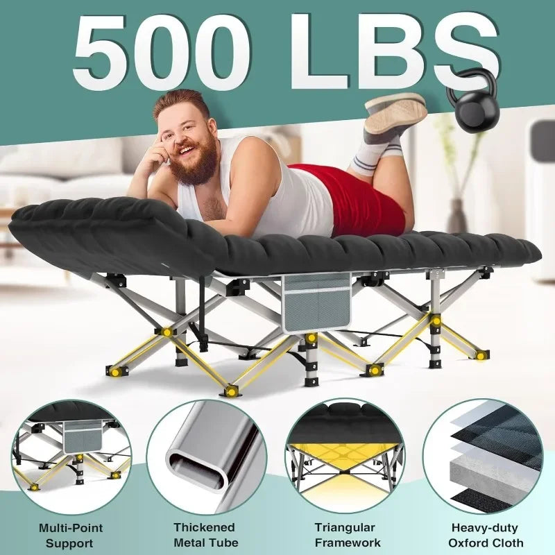 High quality.Camping Cot for Adults, Heavy-Duty