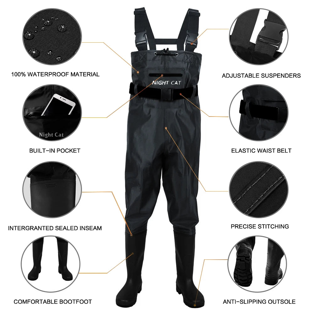 Waders For Men Breathable And Waterproof Chest Nylon