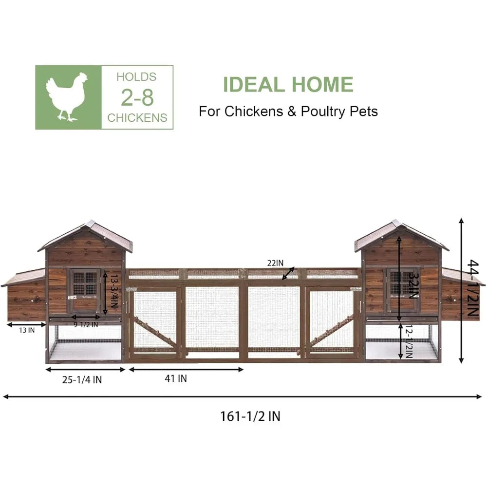 Large Wooden Chicken Coop