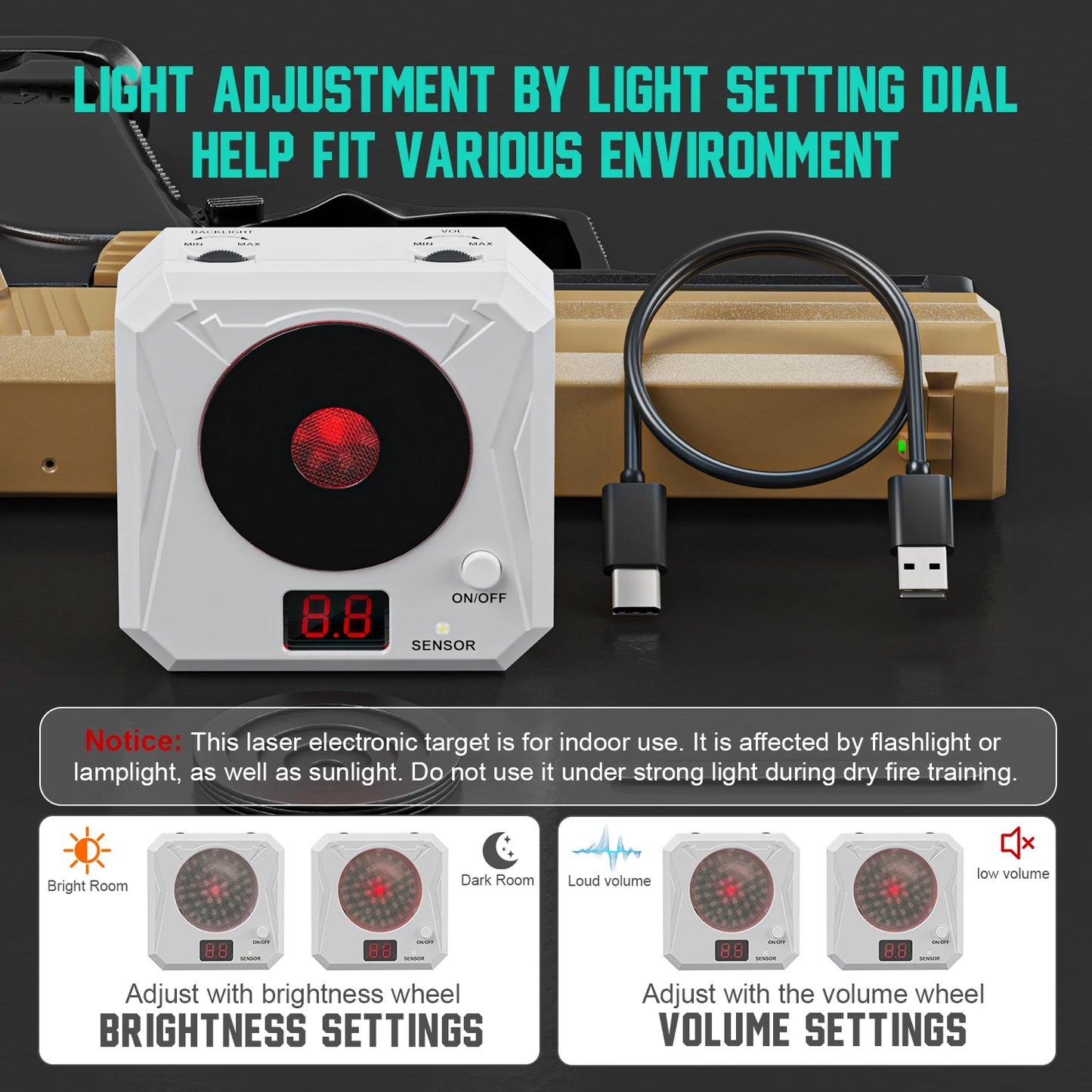 Infrared Induction Electronic Scoring Laser Target Color with Sound Effects