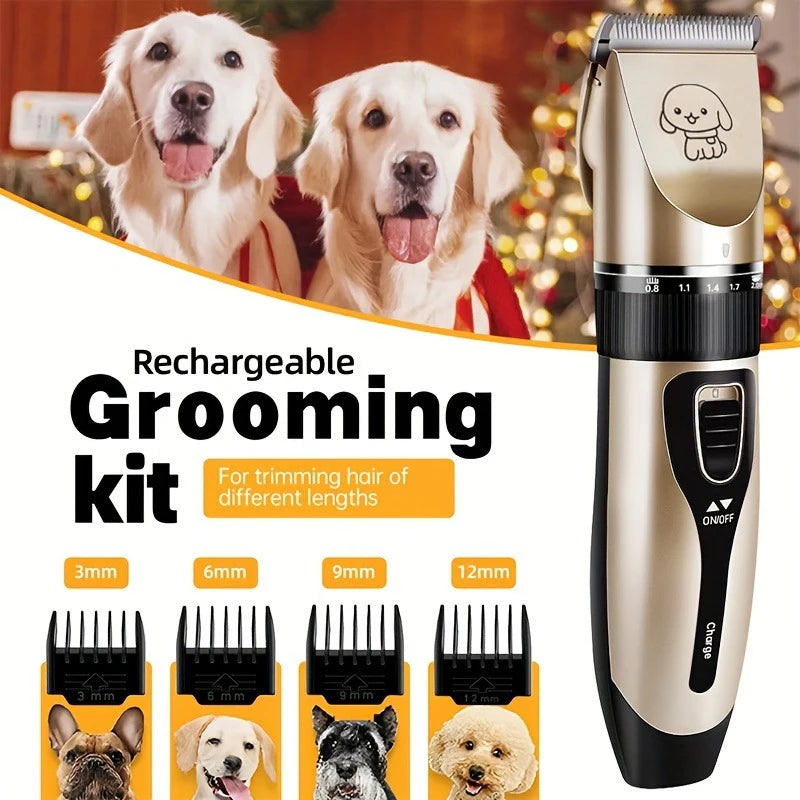 Pet Hair Trimmer Kit Electric Precision Clippers Ideal for Dogs and Cats