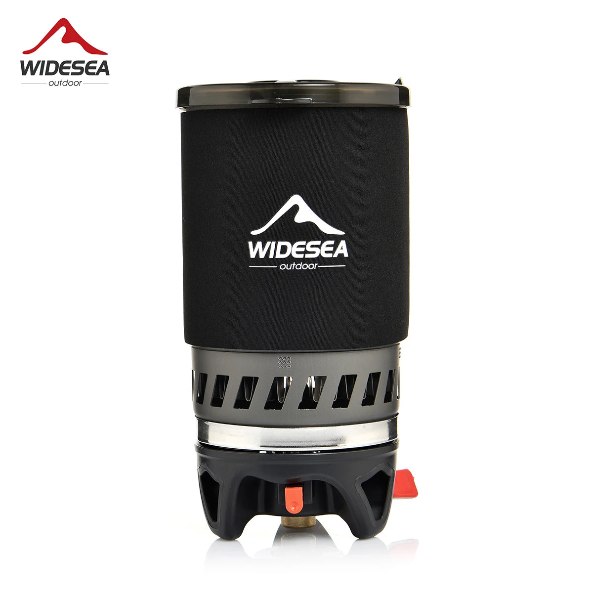 Cooking System with Heat Exchanger Outdoor Gas Stove Burner Coffee Pot Cup Cookware