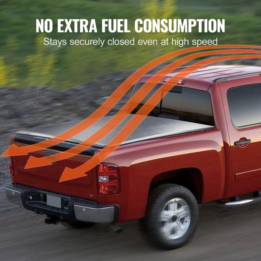 Truck Bed Cover Roll Up Tonneau CoverChevy Silverado GMC Sierra 1500