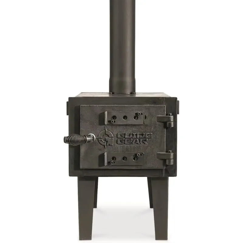 Wood Burning Stove, Portable with Chimney Pipe for Cooking, Camping, Tent, Hiking, Fishing