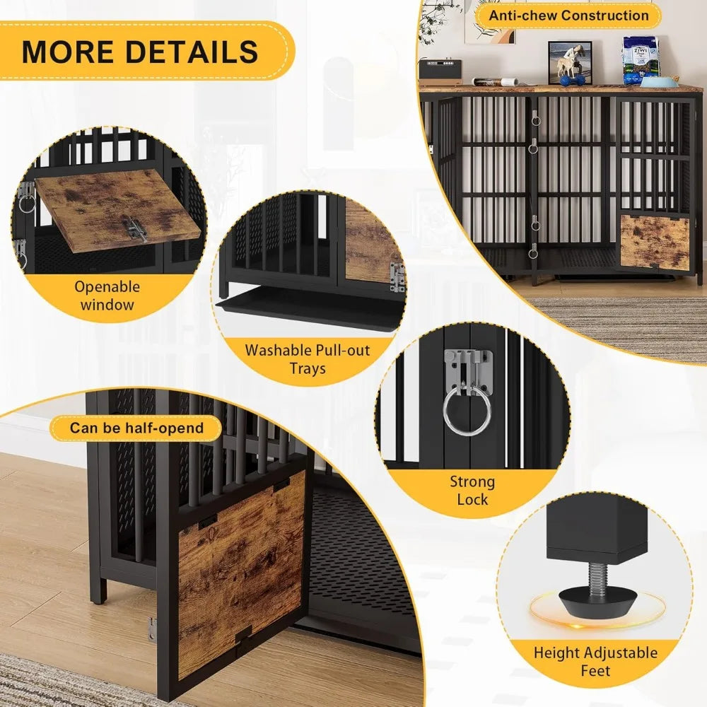 Extra Large Kennel Furniture63Lx24Wx37H