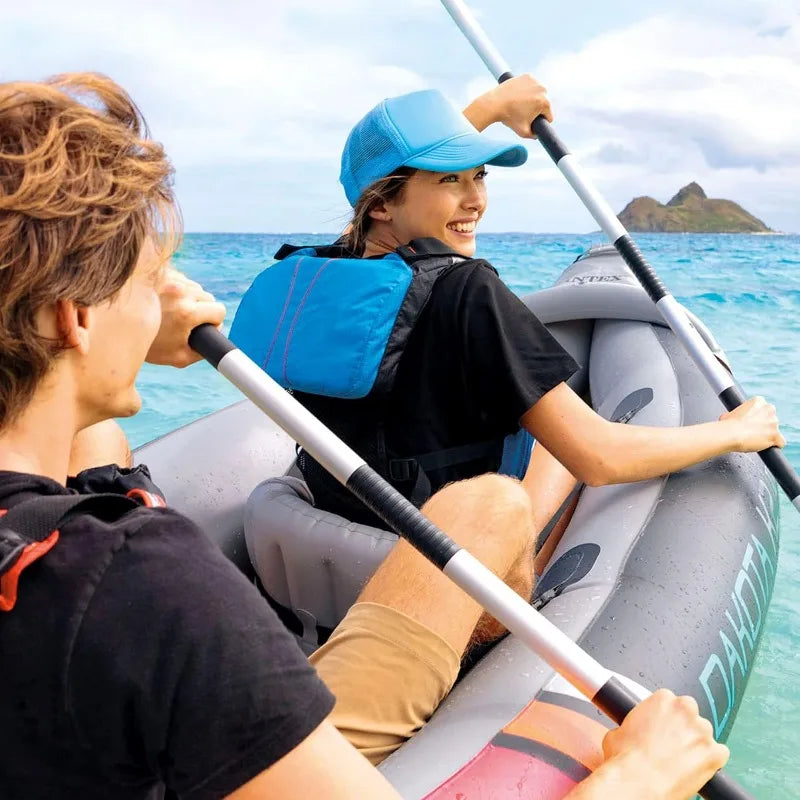 2-Person Inflatable Kayak Set, with 86in Oars and Pump