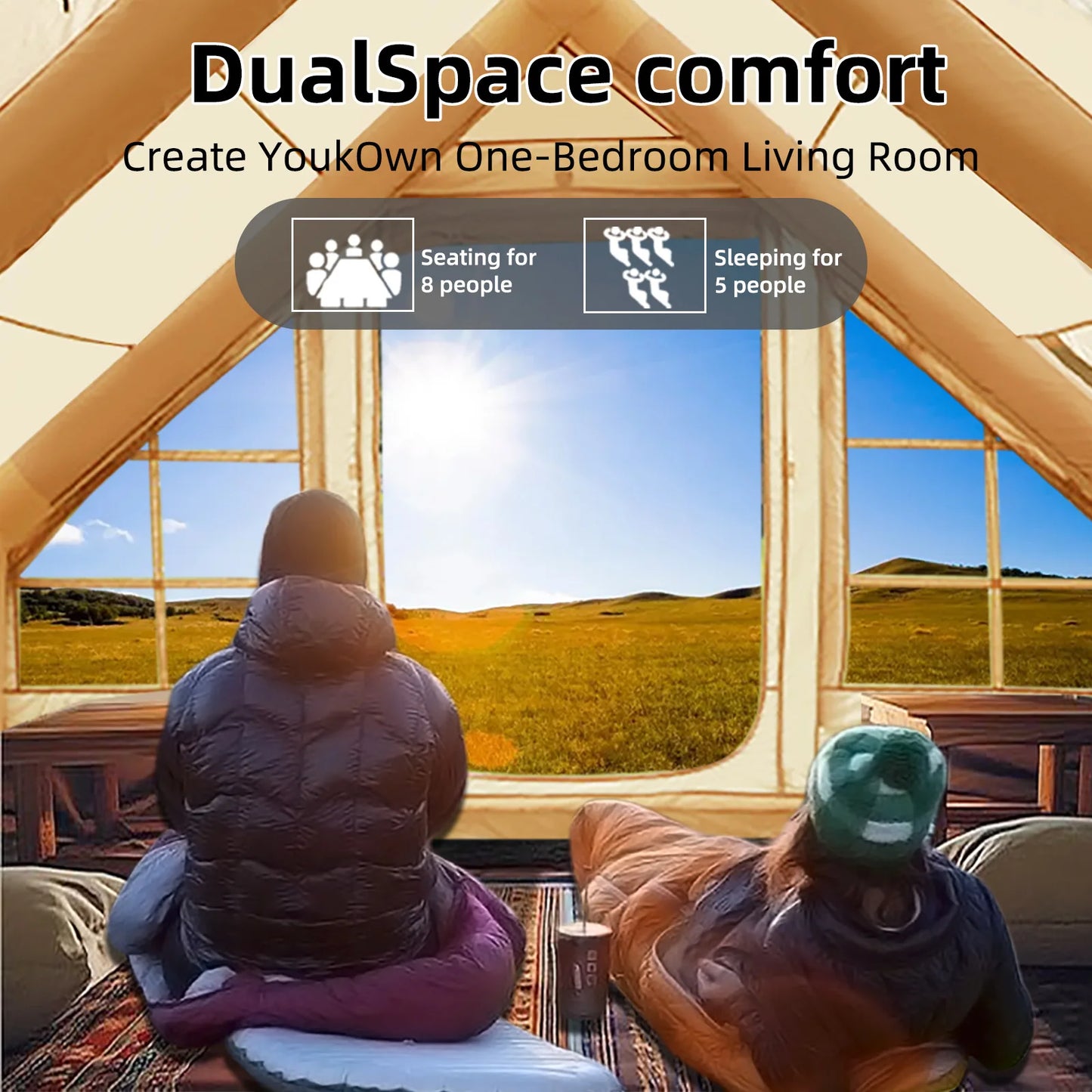 8-10 Person Inflatable Tents for Camping,
